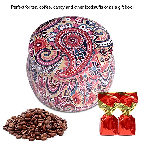 EBTOOLS Latas de Metal de Hojalata Vacías, Cajas de Almacenamiento Selladas, Cajas de Almacenamiento de Joyas, Latas de… - Imagen 8