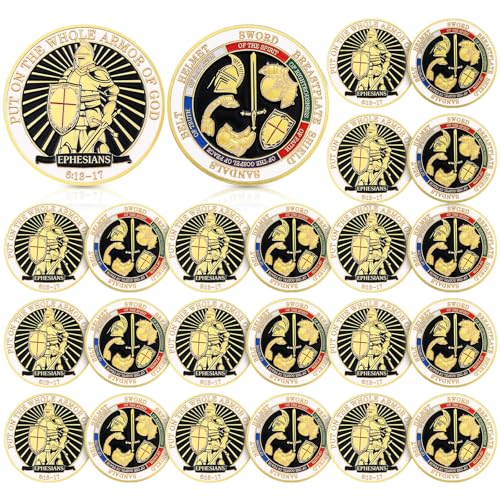 Monedas Armor of God Metal para Colección Pack 20 Pzs miniatura 1