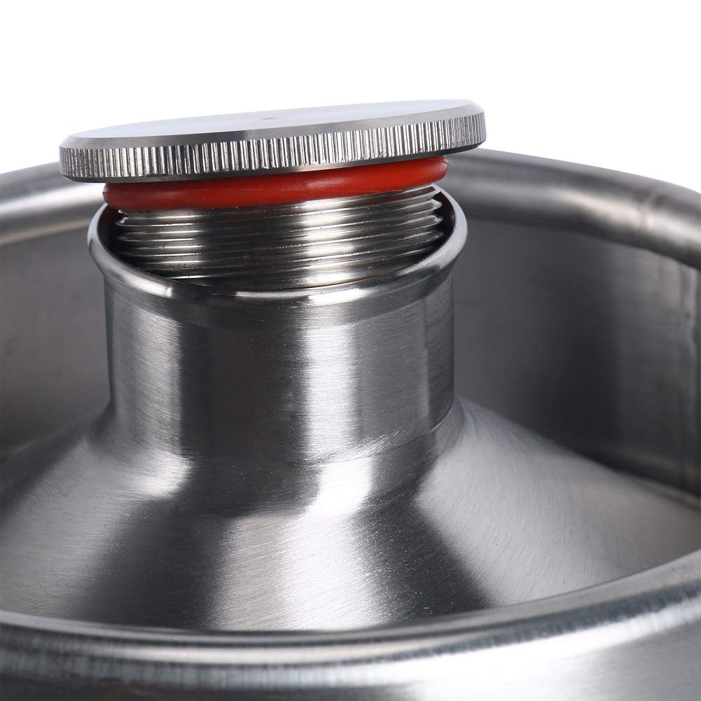 Fusto per birra, mini barile in acciaio inox con doppia maniglia, per casa, hotel, campeggio, picnic