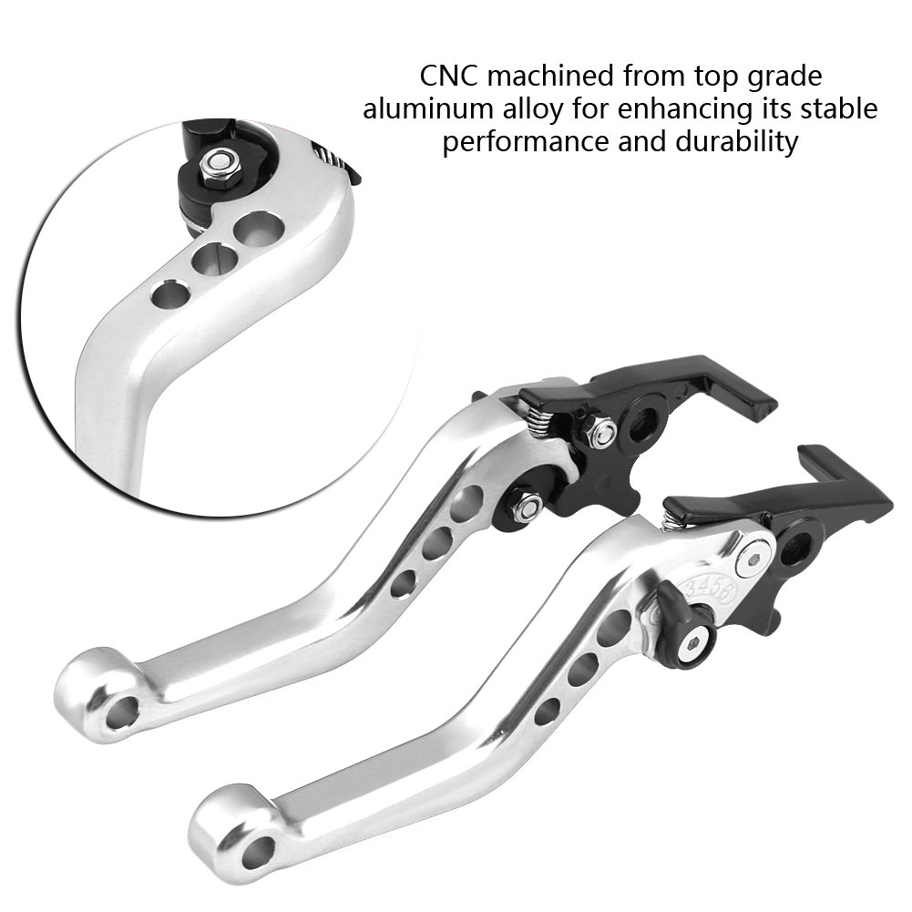 Leviers D'embrayage 2 Pièces Alliage Moto Frein Poignée Coloré CNC Moto Embrayage Levier Frein Poignée Adapté Pour La Modification Du Moteur Perche Levier Poignée Frein (Color : G