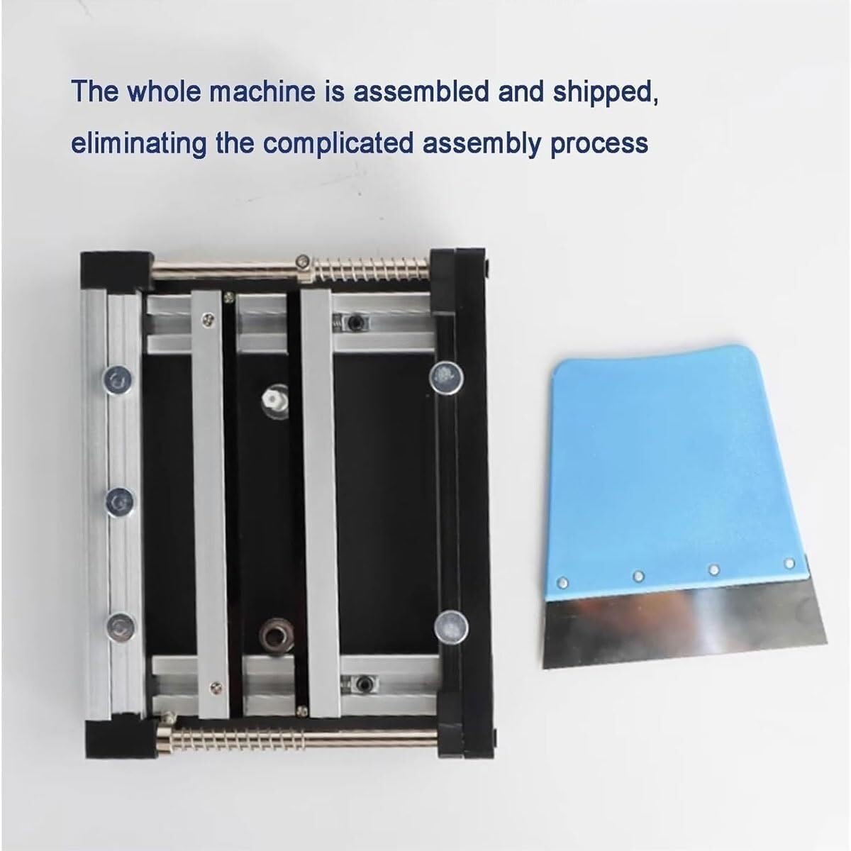Pequeña Estación de Serigrafía Manual, Mesa de Impresión de Pasta de Soldadura Malla de Acero SMT, Impresora PCB Grosor Ajustable, Cuerpo de Aleación de Aluminio para Prototipado PCB Preciso(10cm)