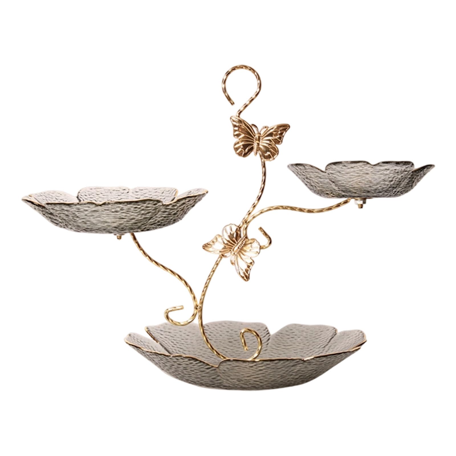 MALSSE Modern Serving Dishes with Gold Edging for Candy Nut and Appetizers Sophisticated Glass Bowl Collection Glass Dessert Bowls Set