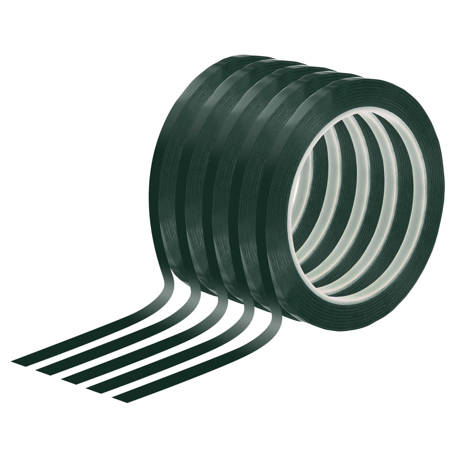 TA-VIGOR Whiteboard Tape 5mm x 66m Self Adhesive Black 5 Rolls