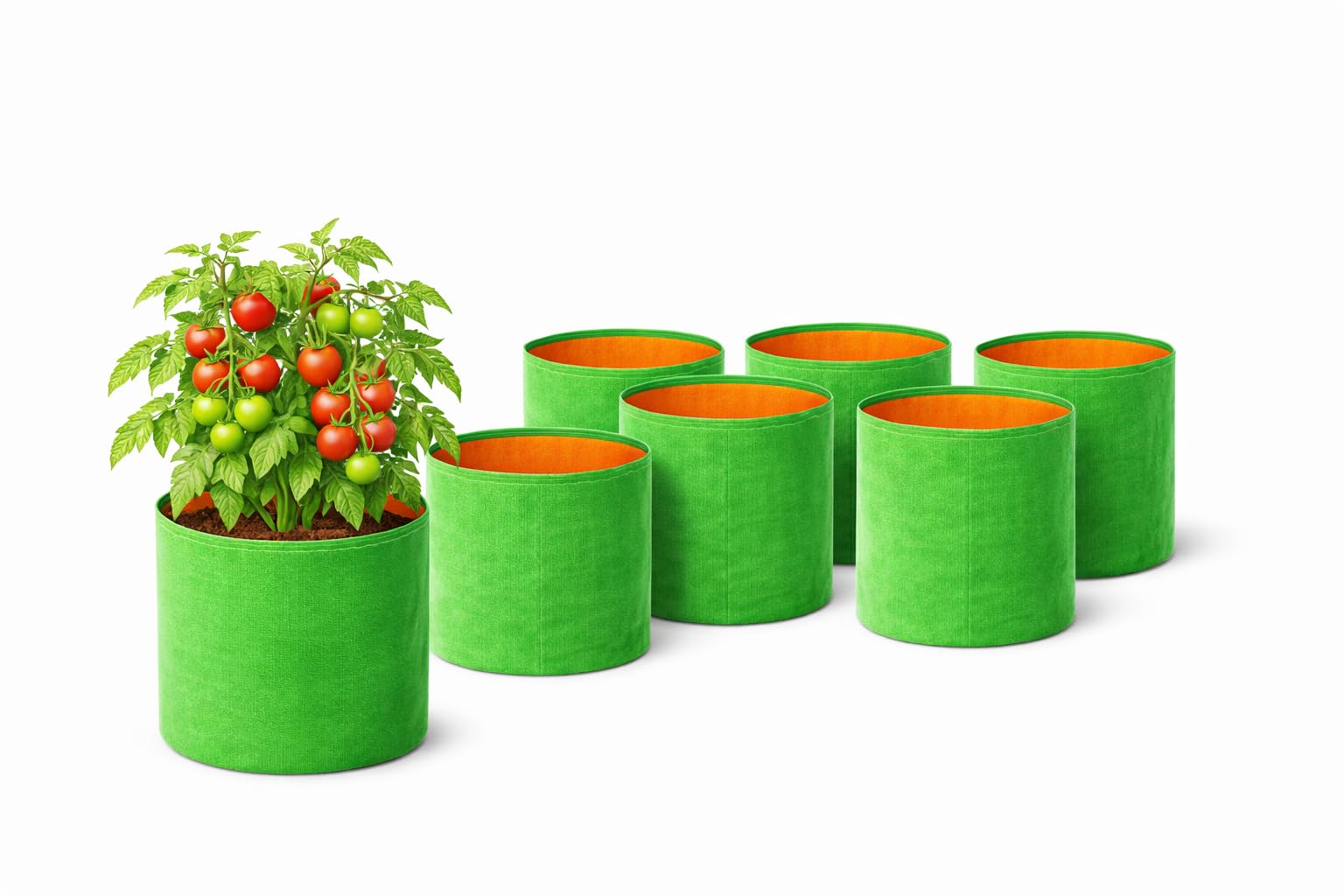 Alam Industries HDPE Grow Bags 12x12 Inch – Pack of 6 | Heavy Duty Fabric Grow Bags for Terrace, Balcony & Home Gardening-image-3