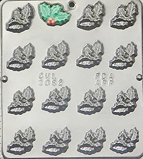 Holly Leaf and Berries Chocolate Candy Mold Christmas 2082