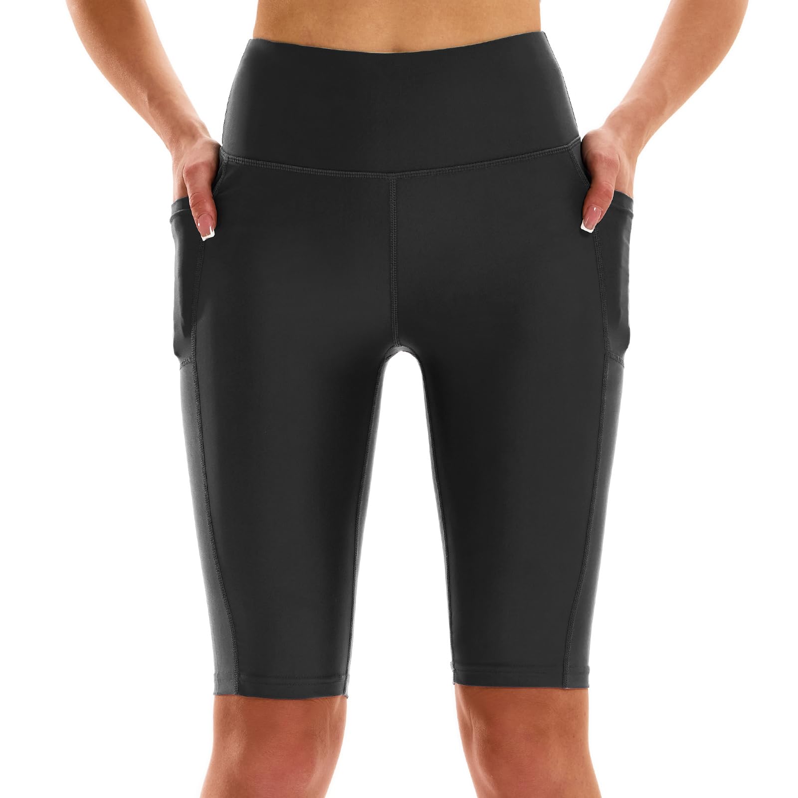 hodosports Women's 3''/5''/7''/9''/12'' Swim Board Shorts UPF50+ High Waisted Quick Dry Swimsuit Bottoms with Pockets Liner-picture-24