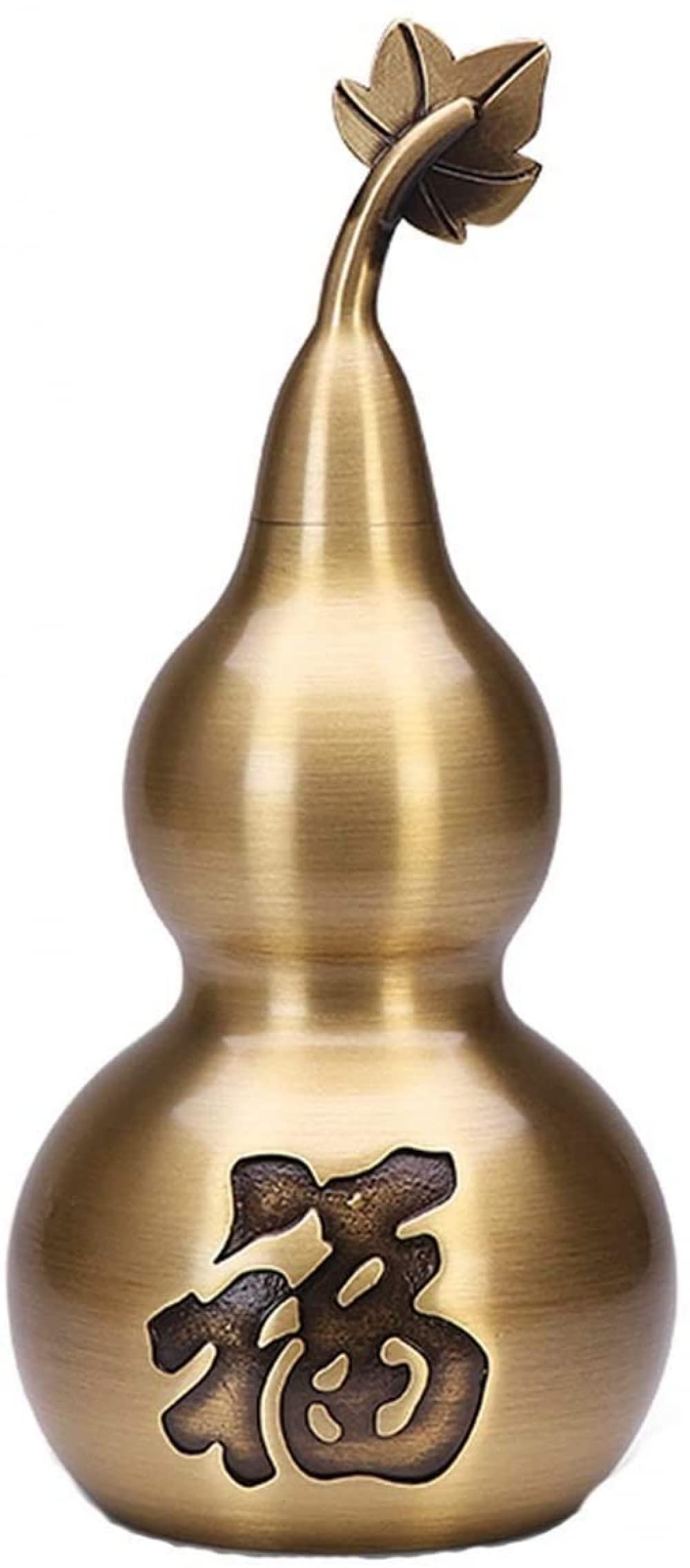 VHKJewE Ornaments Pure Copper Gourd Feng Shui Decoration Lucky Office Living Room Wu Lou