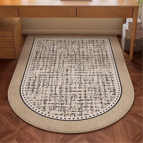 Tapete para silla de computadora JvFbjLF en suelos de madera, alfombra rectangular 120x100cm 2
