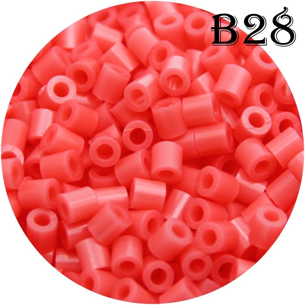 H&W 5mm Fuse Bead Refill Bag Light Coral 1500 Count (B28) Fuse Bead B28 Arts