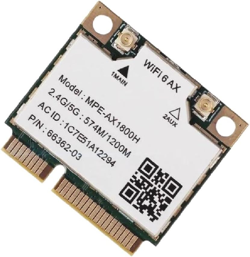 VVi- Fii 6 BIIuetuth 5.2 MT7921 Network Card Mini pcie Adapte 2.4G/5Ghz for Laptop Windows 10/11