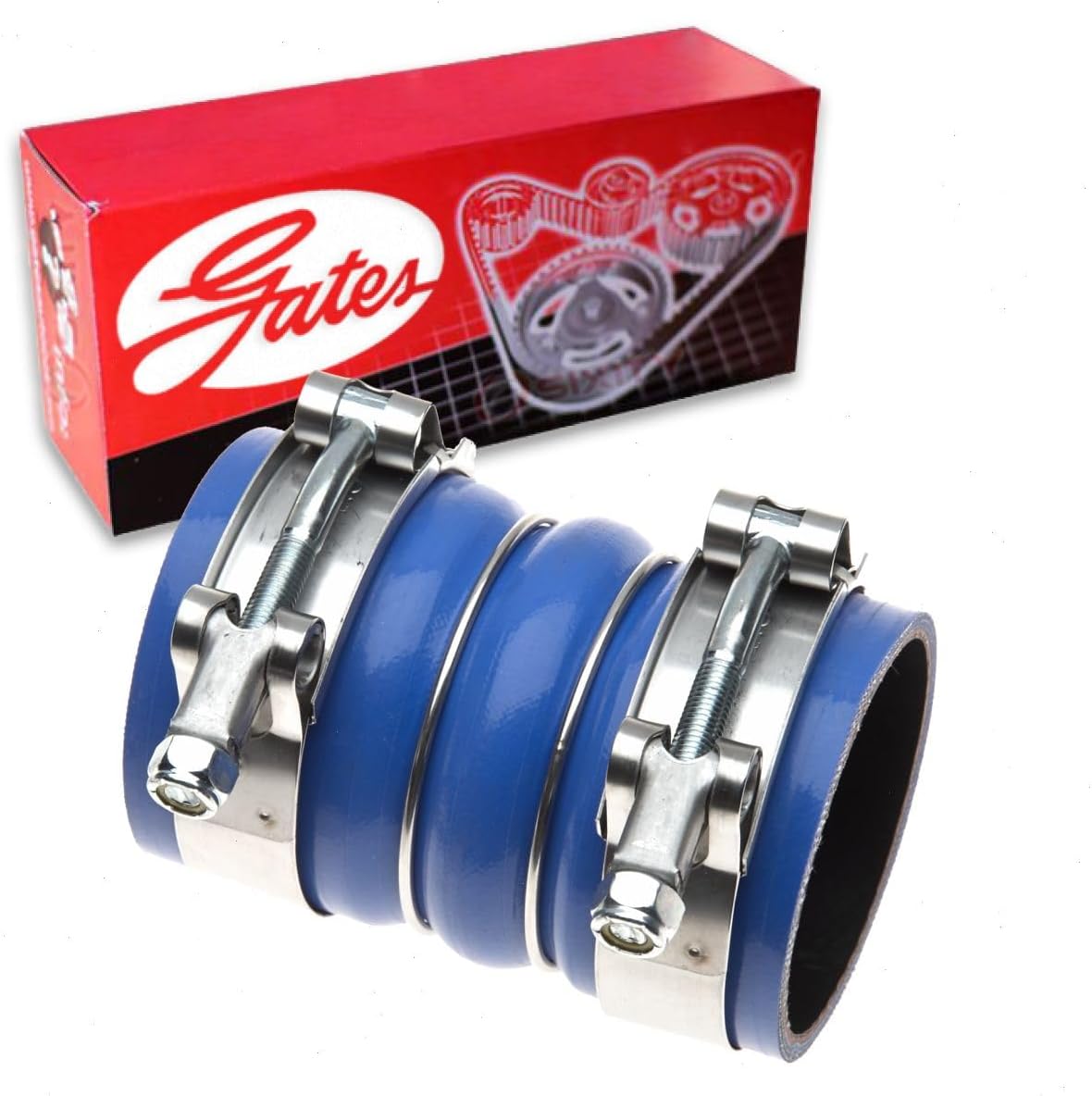 Gates Turbocharger to Pipe Hot Side Turbocharger Intercooler Hose Kit compatible with GMC Sierra 3500 HD 6.6L V8 2007-2016