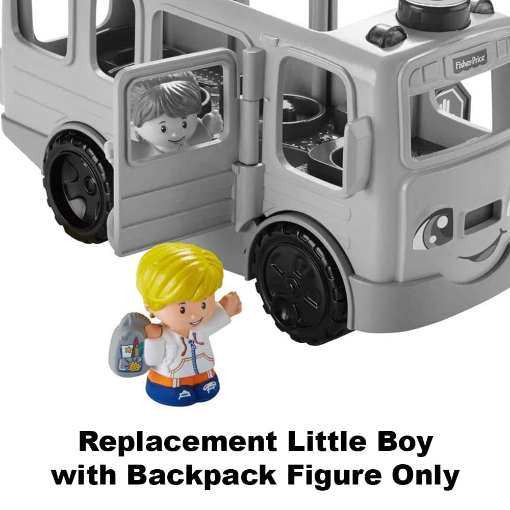 Replacement Little Boy Figure For Fisher-Price Sit-with-Me School Bus - Backpack Figure Only