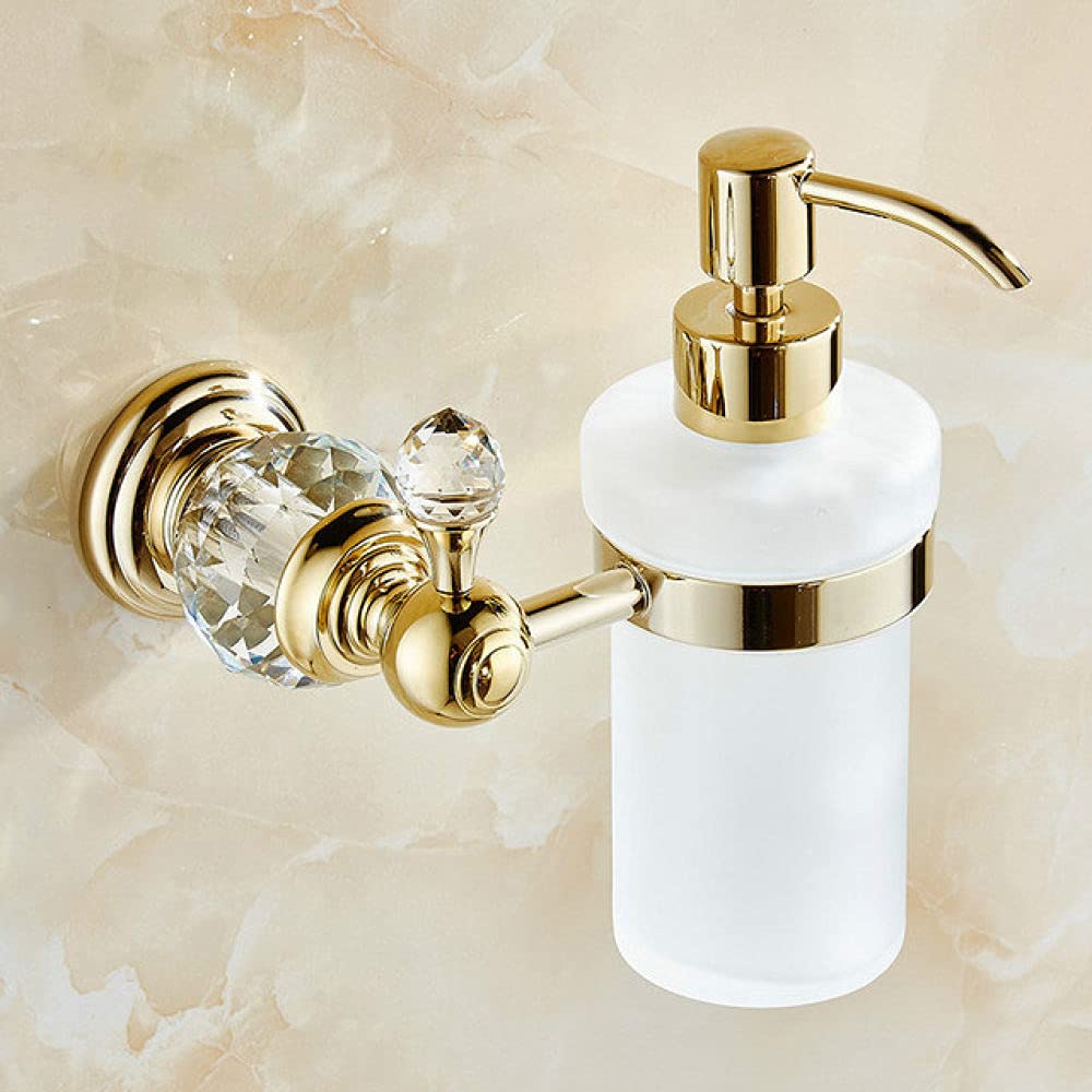 Porte-serviettes en laiton doré pour sèche-cheveux et accessoires de salle de bain chic