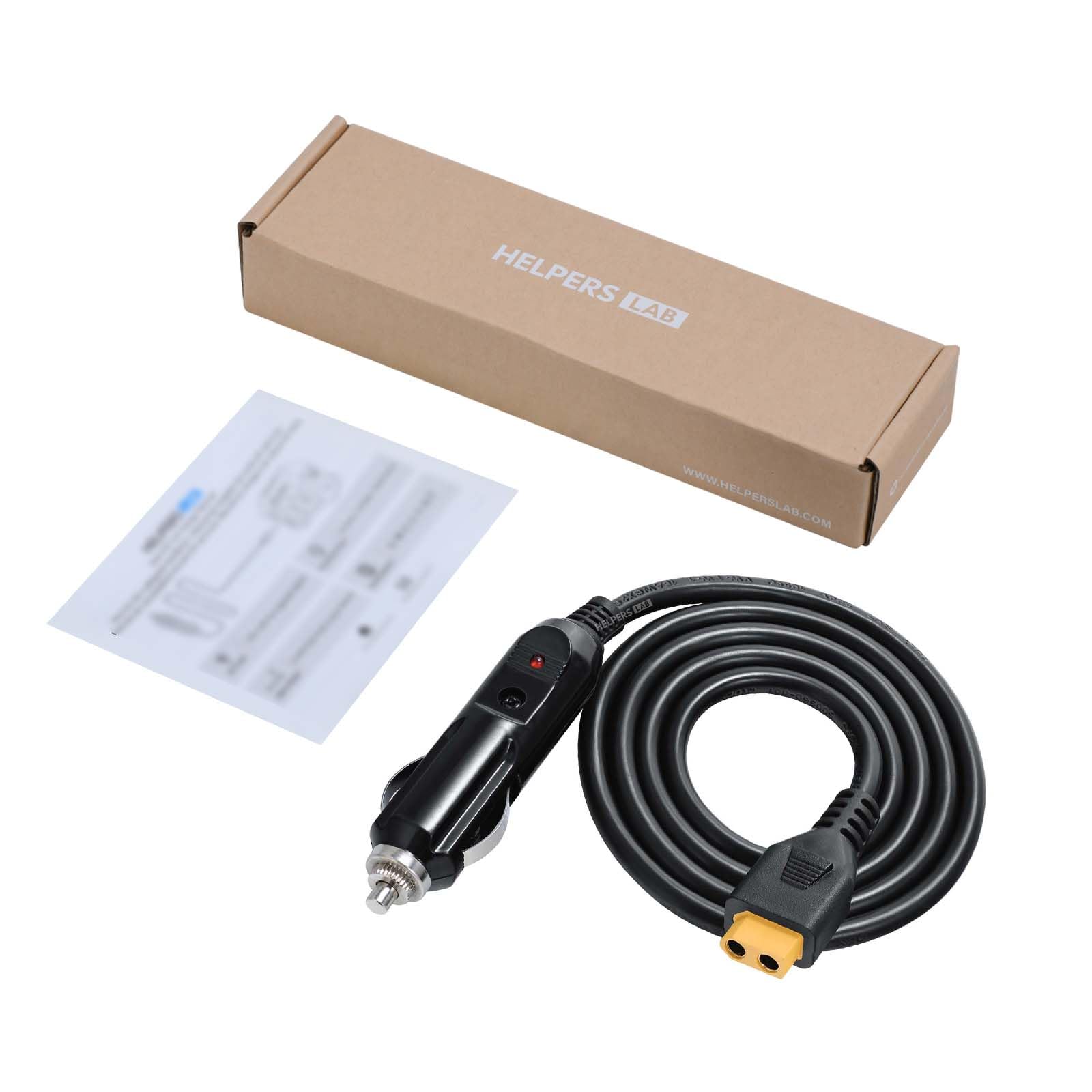 Amazon.com: XT90 Cigarette Lighter Car Charger Power Supply 12V 24V Cable  for Powerstation Bluetti AC200P AC200MAX SOLARPLAY 2500W 2400W and More :  Automotive