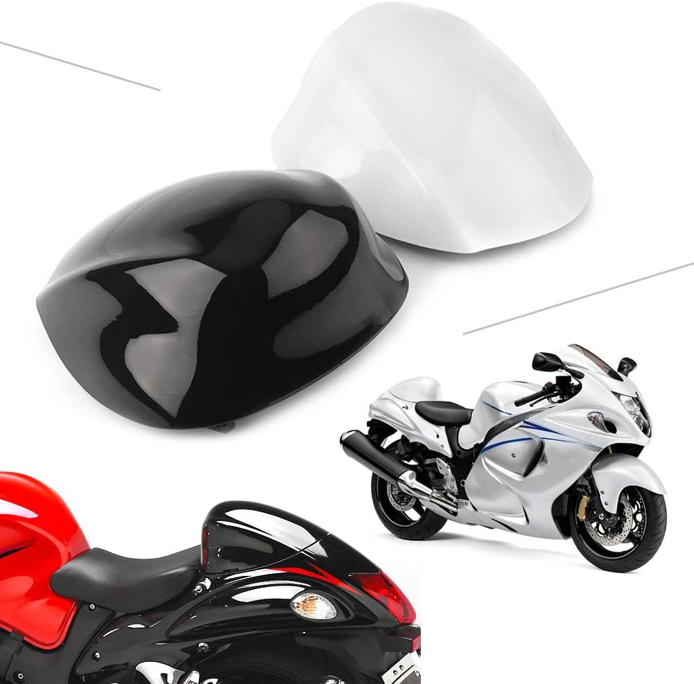 GZYF Motorbike Rear Passenger Pillion Seat Cowl Fairing Cover FitsSuzuki GSXR1300 HAYABUSA 2008-2018, White