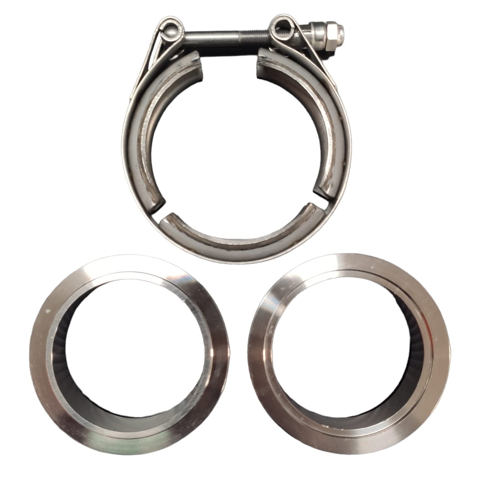 V Turbo Maschio Flangia Maschio Flangia Kit Flangia Morsetto V-band 2,75 Pollici Tubo Di Scarico Turbo 2 Pezzi In Acciaio Inossidabile Valvole Di Scarico - Foto 7