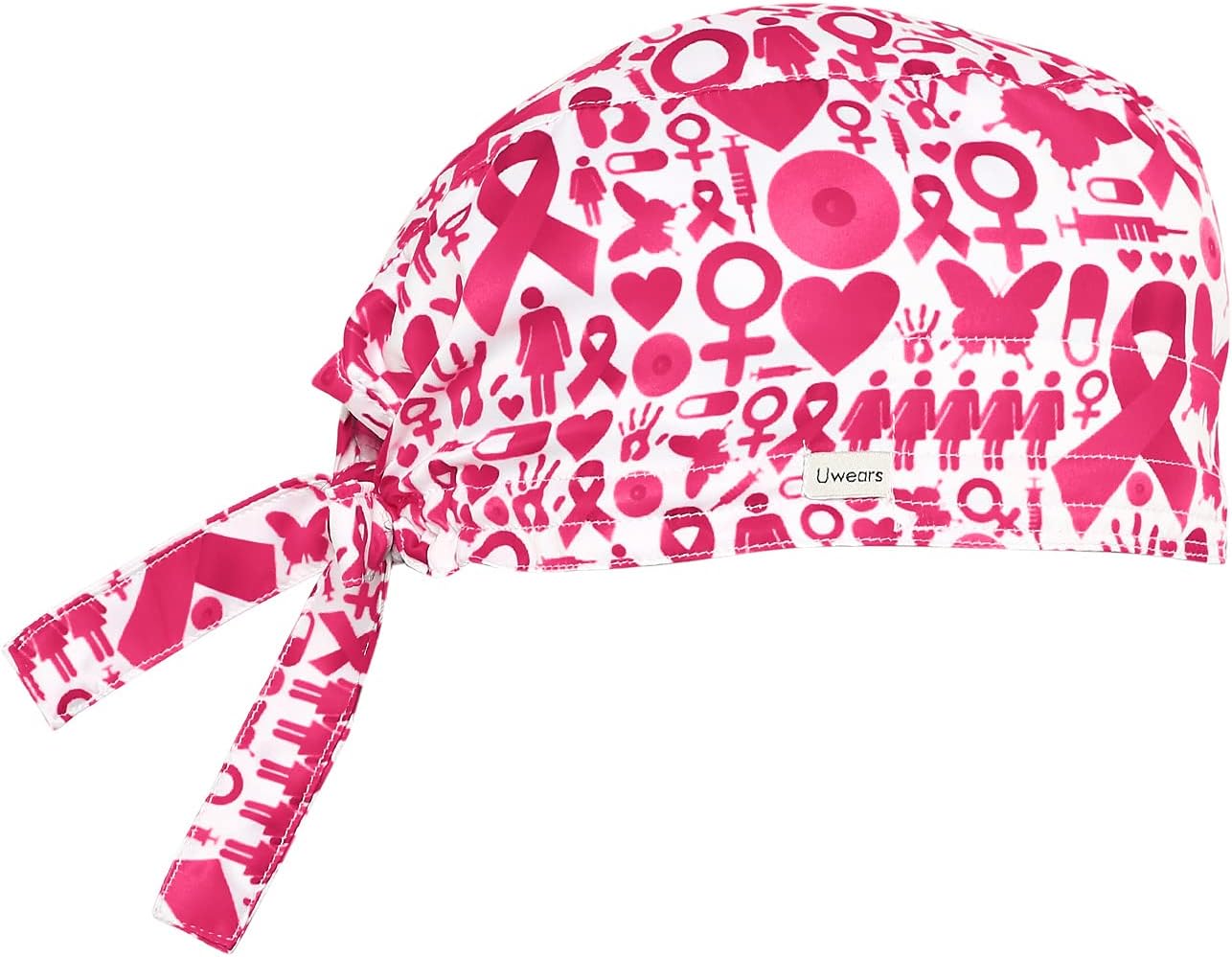 Associated Uniforms Printed Satin Scrub Cap Unisex with Sweat Band