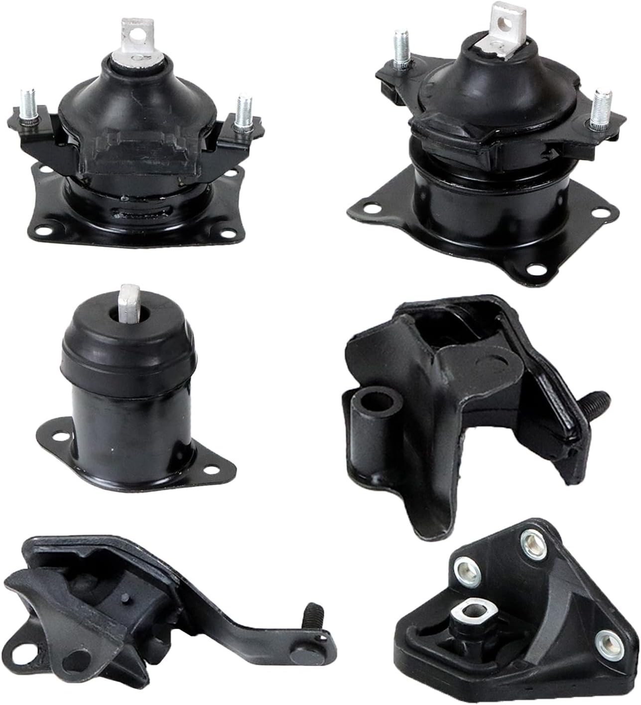 Set of 6 Engine Motor and Trans Mount 2.4L Compatible with Acura TSX 2004 2004 2005 2006 2008 Car Transmission Mount Replacement Parts A4509 A4516 A4510 A4517 A4526HY A4544