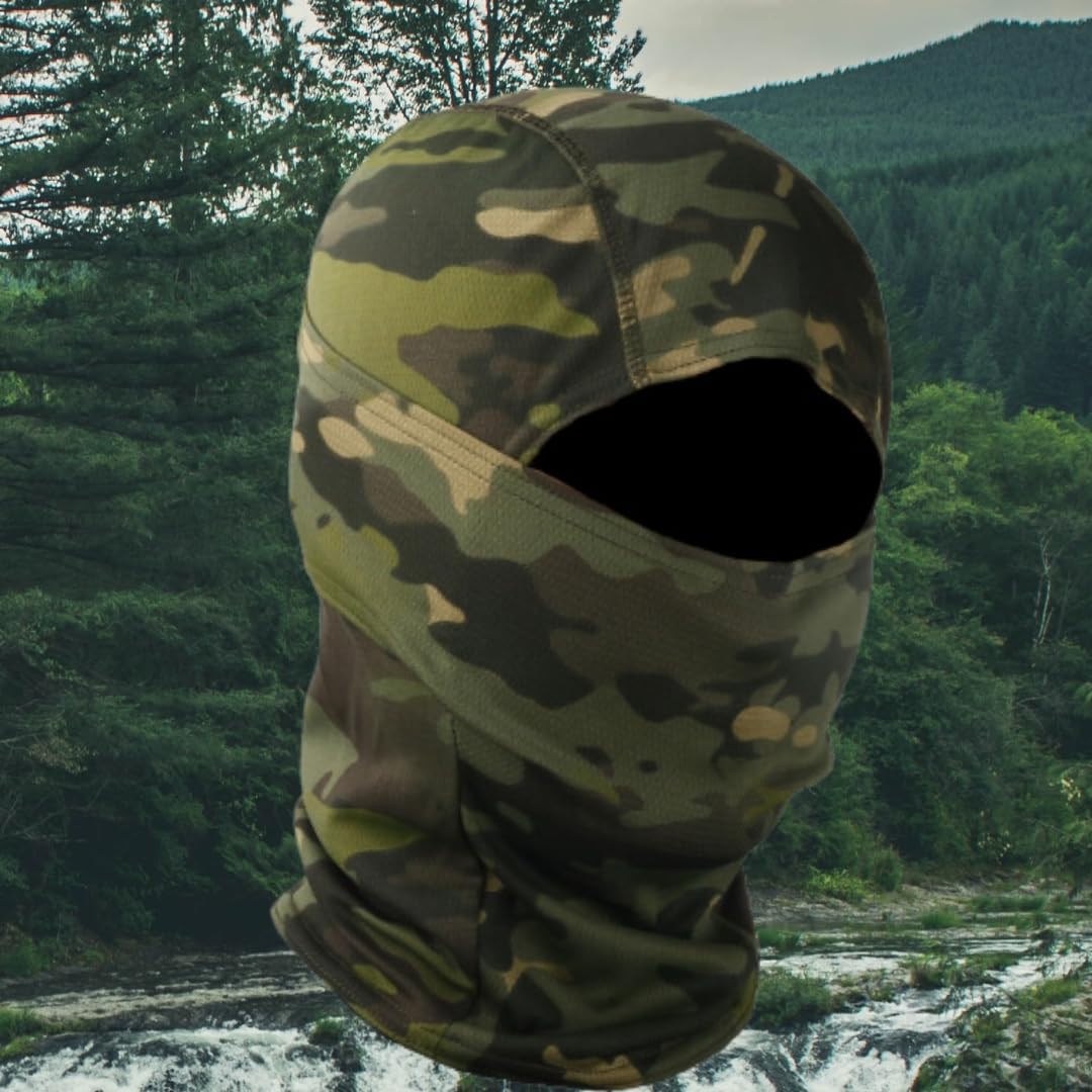 Shiesty Balaclava ski mask (Polyester Blend, Army Camo)