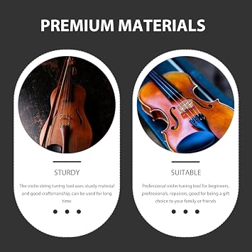Violin String Tuner Peg Tool Adjustable Violin Tuning Peg Turner for Precise String Tightening Lightweight Accessory for Musicians Beginners