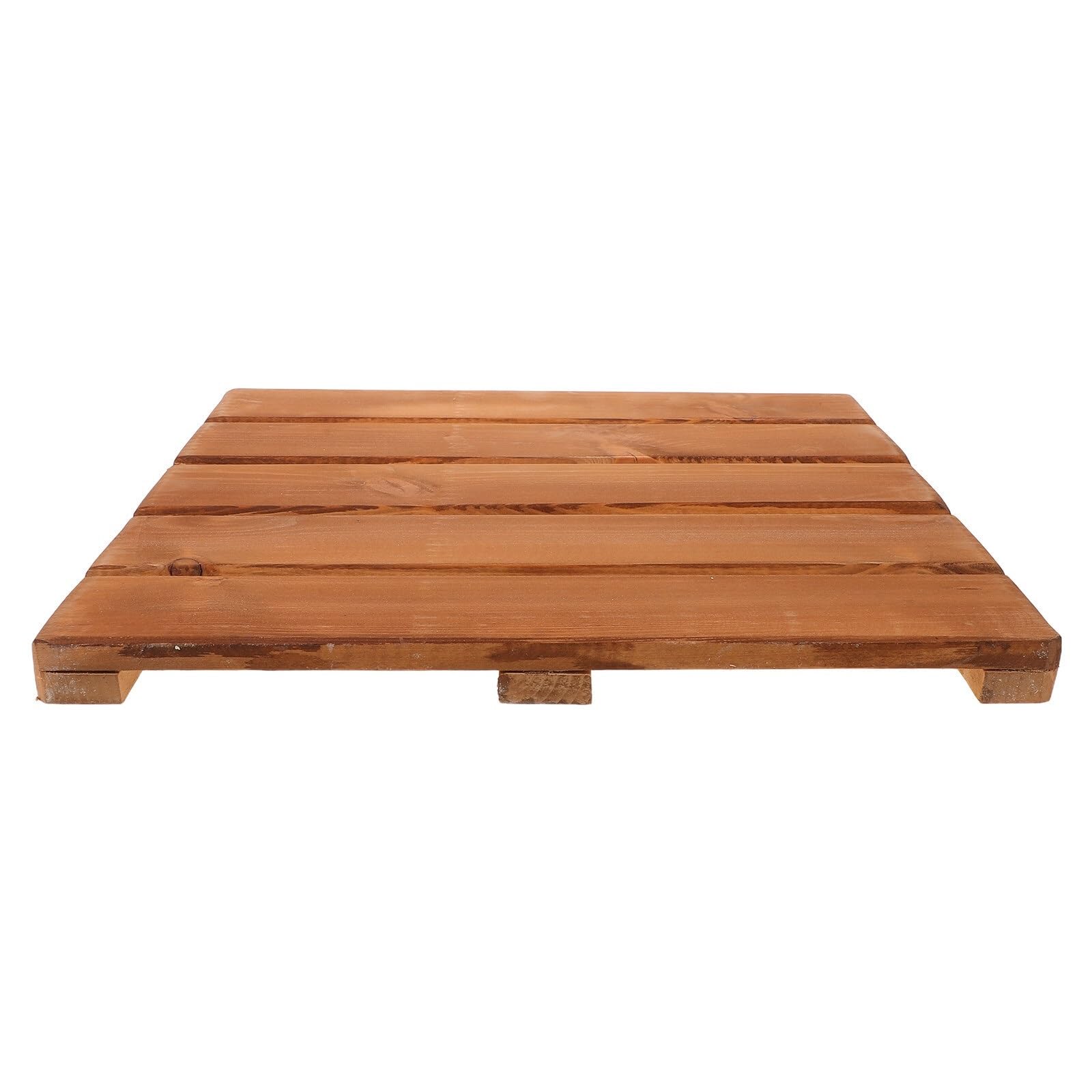 Wooden Bathmat Wooden Slat Shower Mat Solid Wood Bathroom Dark Brown 40Cm Sauna Floor Spa Home Gym Bath Mats for Home