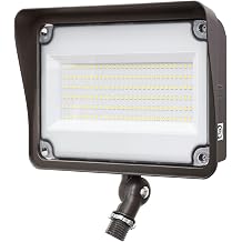 GKOLED 150W LED Flood Lights Outdoor, 16,500LM Dusk to Dawn Security Light, with Anti-Glare Guard, 120V 5000K Waterproof Landscape Lighting, Aluminum Lighting Fixture, 1/2" Knuckle Mount, UL Listed