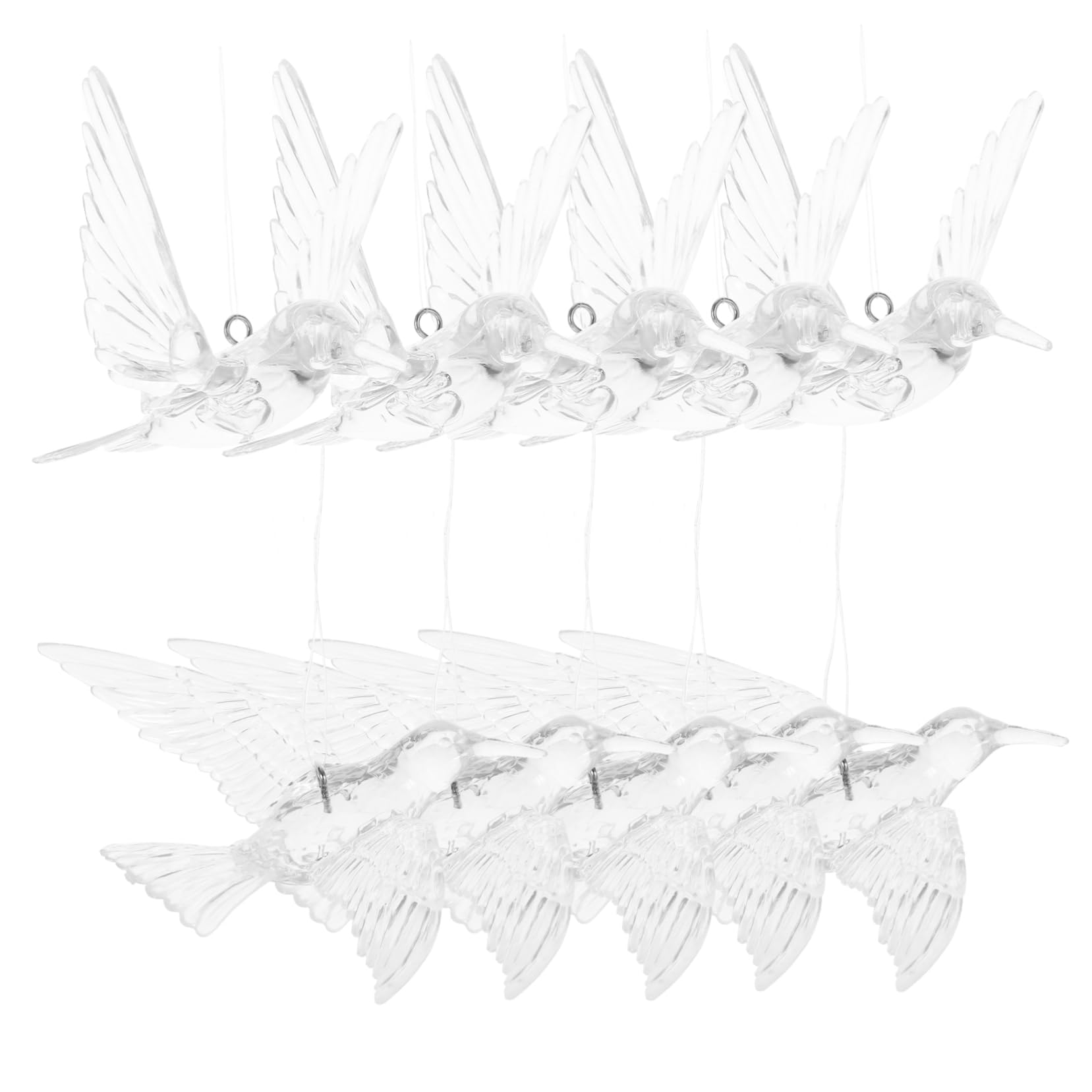 PartyKindom 4 Sätze DIY Transparenter Vogel Kristall Hochzeit Deckendekorationen Vögel Ornamente Für Weihnachtsbaum Hochzeitsdekor Ornamente Zum Basteln Deckenornament 10 Stück * 4