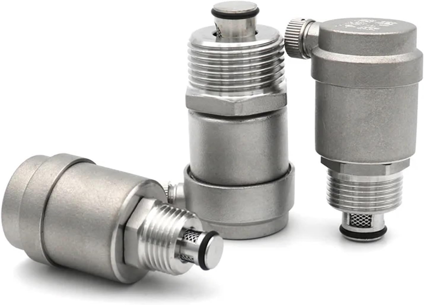 BSPT Thread Automatic Pressure Relief Exhaust Safety Relief Valve Air Vent Valve SS304 Stainless Steel 1/2"3/4"1" DN15 DN20 DN25(1/2")