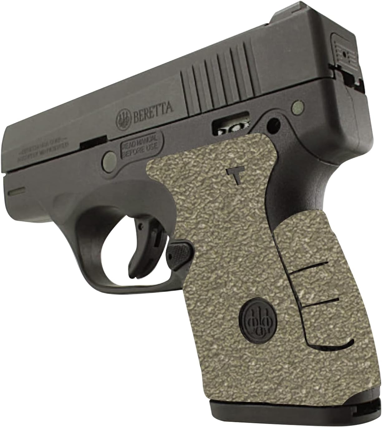 TALON Grips Adhesive Grip – Compatible with Beretta Nano – Made in The USA – Rubber Moss