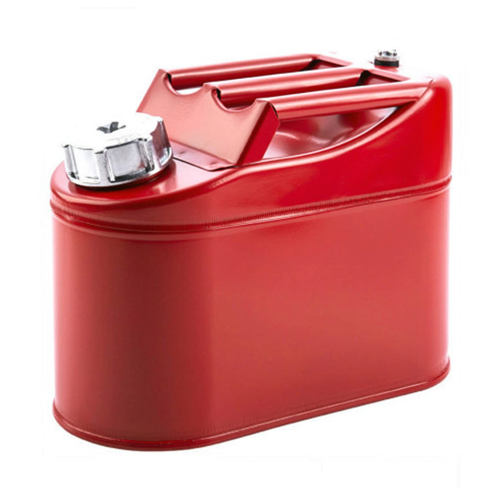 Bidon de voiture 5L en acier rouge idéal pour les pannes de route