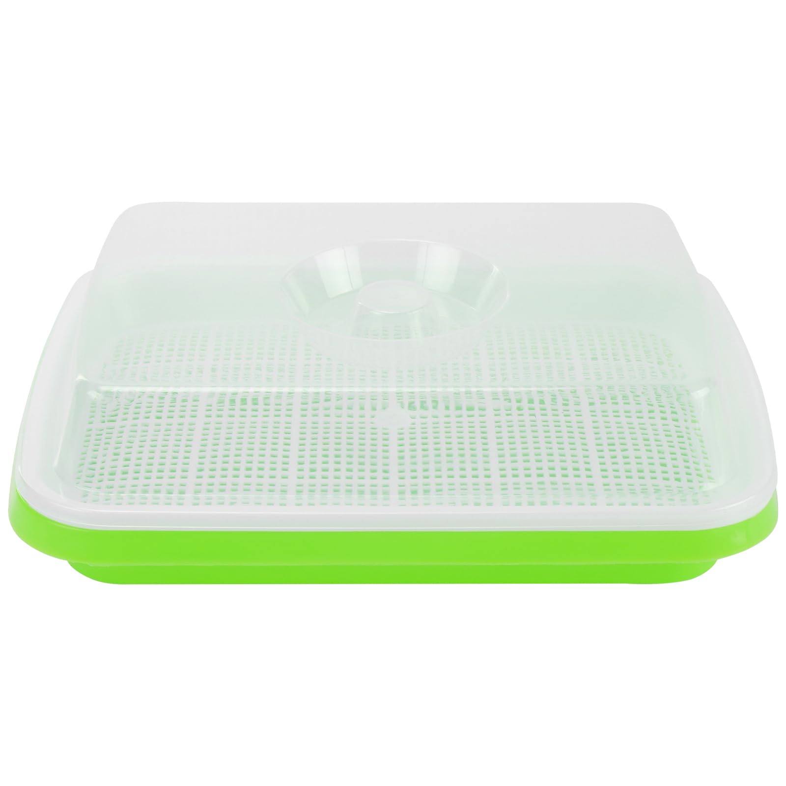 PINGEUI Confezione da 8 vassoi per la germinazione dei semi con coperchio, 33 cm x 26 cm, vassoi per la coltivazione di microgreens con 40 carte germinanti, propagatori idroponici per la coltivazione