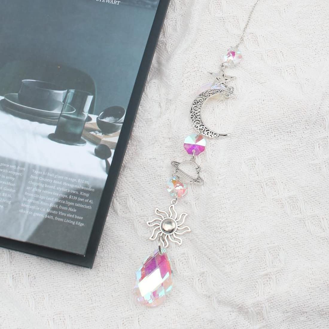 Acchiappasole Cristallo | Decorazione Prisma Arcobaleno | Per Finestre, Casa, Giardino | Regalo Originale - Foto 3