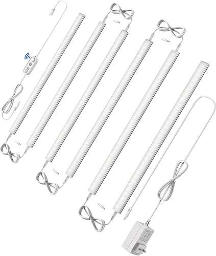 Miniatura 13 de UNO-LK 4500K - Luz LED con control remoto para debajo del gabinete, enchufe regulable de luz diurna blanca 4500 K, paquete de 3 luces enlazables de