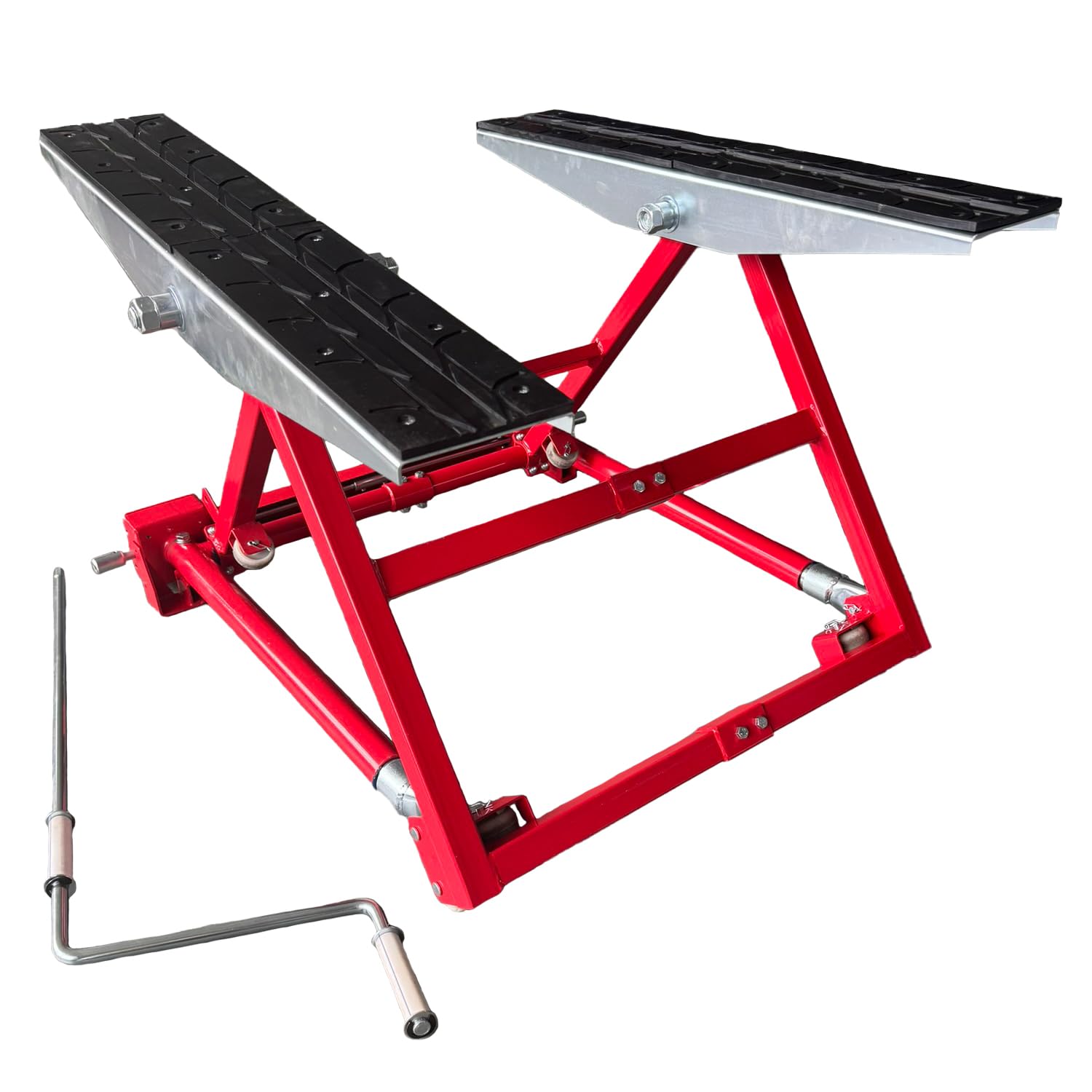 KATSU Tools 1500 kg tragbarer, schwenkbarer Autolift, kippbarer, Verstellbarer Wagenheber, Hubhöhe 150 bis 585 mm