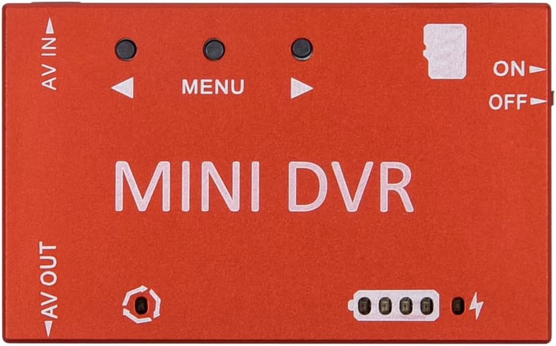 SpeedyFPV Mini DVR Video Recorder, HD 720P, MicroSD Card Support (Orange Case)
