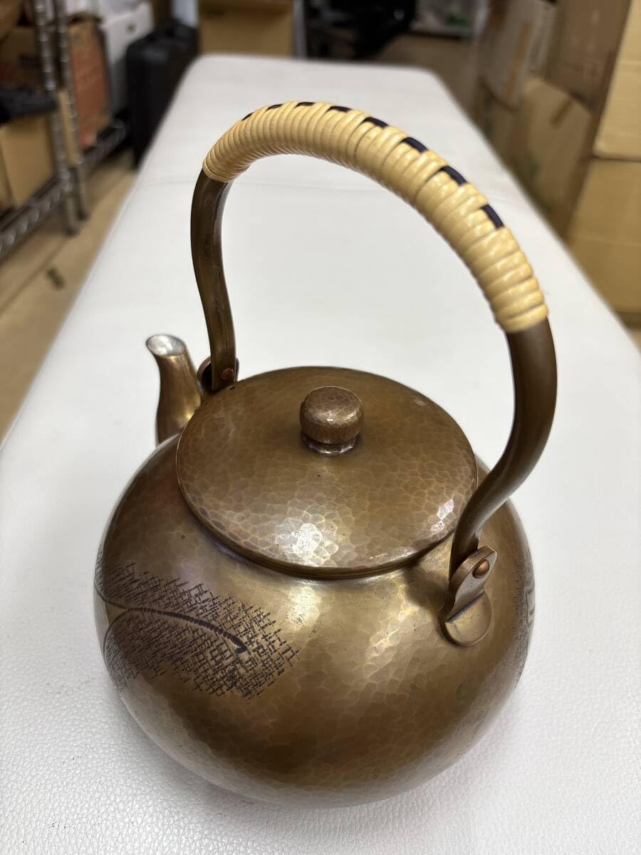 薬缶 湯沸 玉川堂造 鎚起銅器 煎茶道具 玉川堂鎚起銅器薬缶 銅瓶 メルカリ - R4898 U 共箱 調理器具