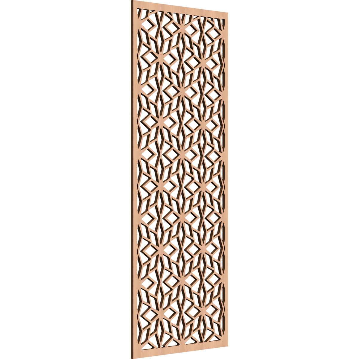Lake Decorative Pierced Fretwork Wood Wall Panels, 19 3/8"W x 49 3/8"H x 3/8"T, Alder