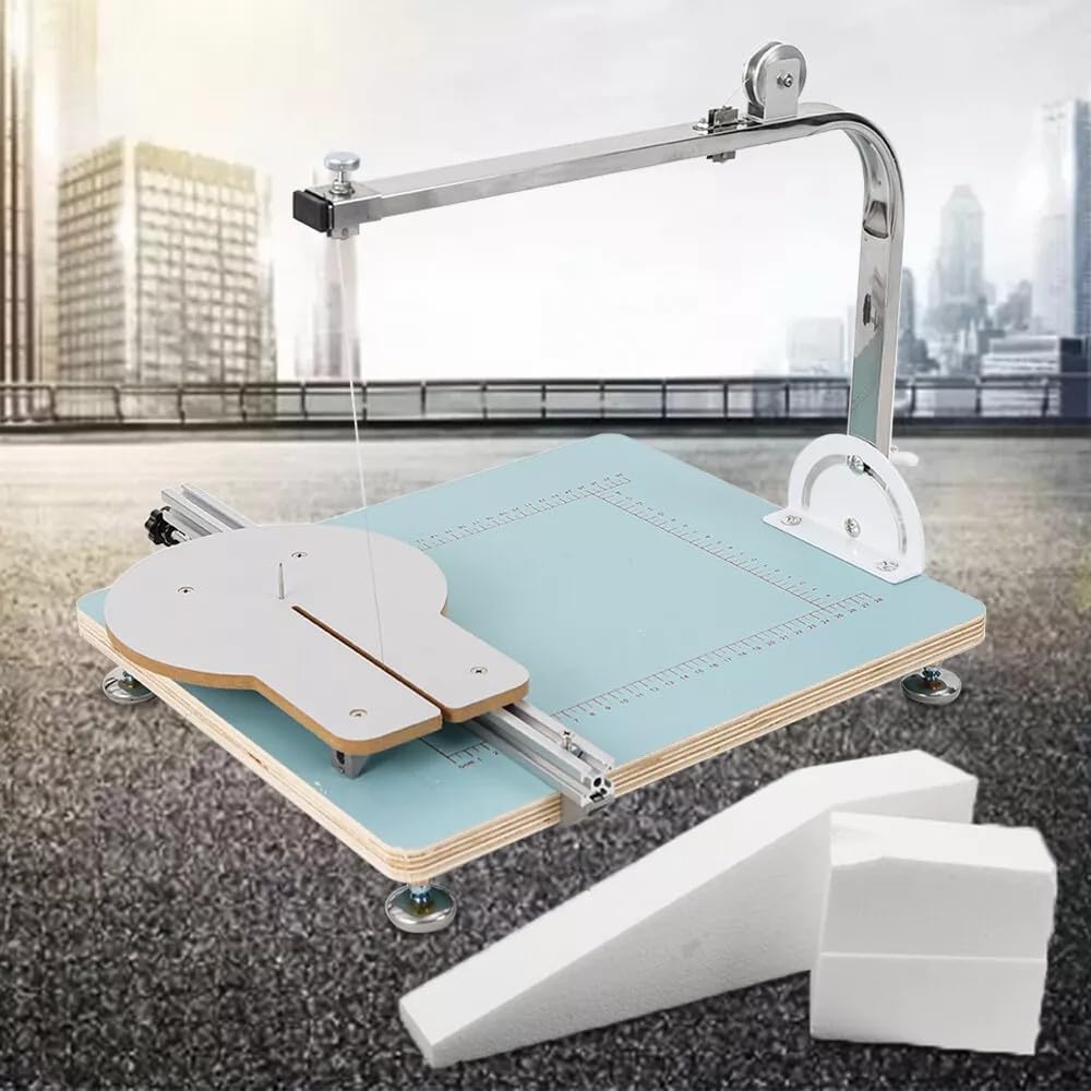 Blue Stainless Steel Hot Wire Cutter - Foam & Plastic Cutter for Working Table - 110V Foam Cutting Machine with Power Adapter