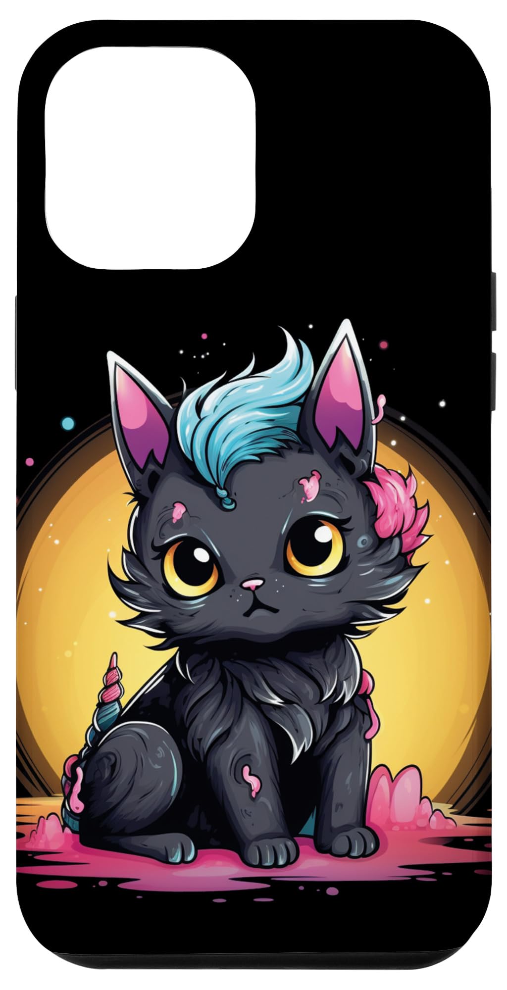 iPhone 13 Pro Max Meowgical Caticorn Unicorn Rainbow Case