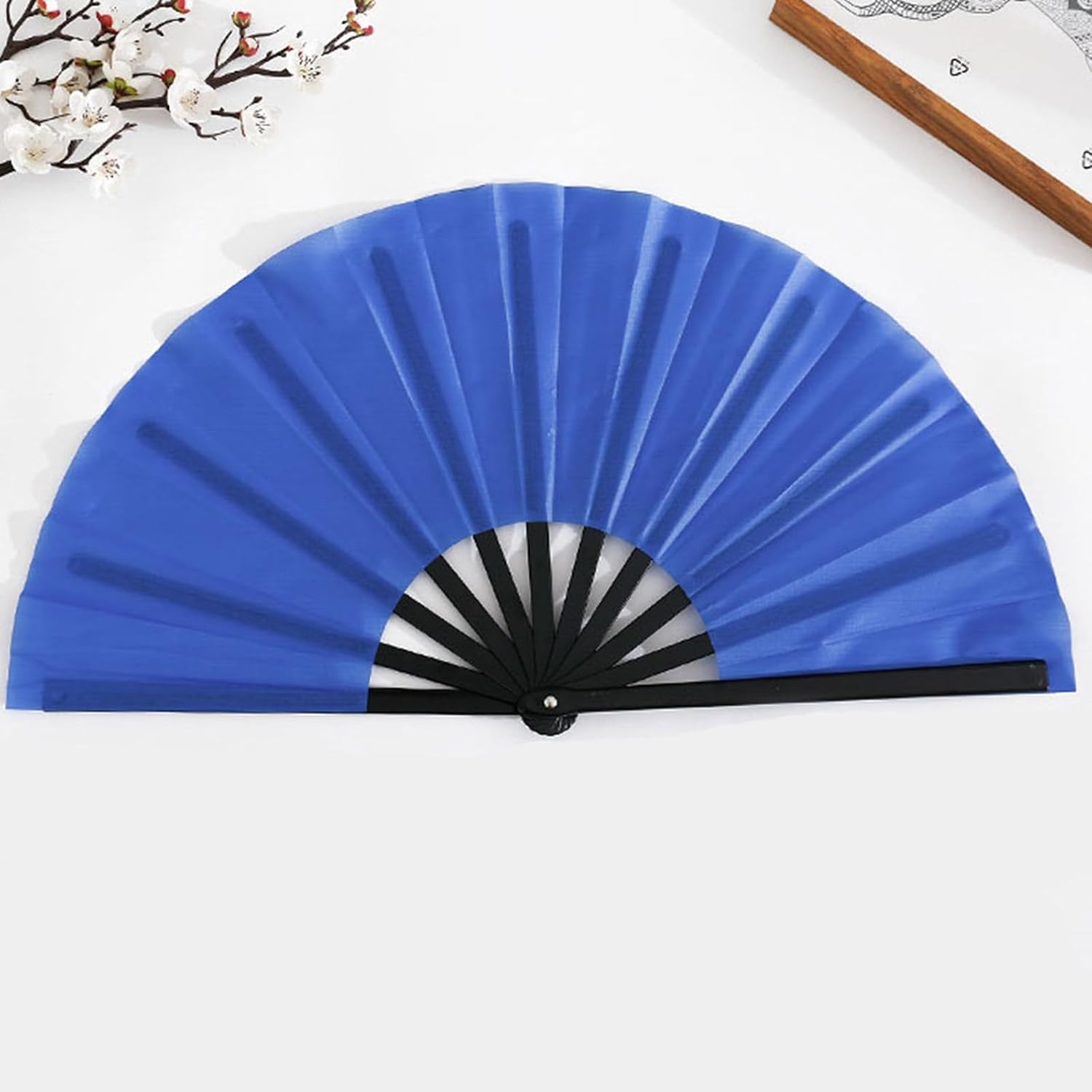 Retro Handheld Fan, Chinese Folding Fan Large Hand Fans For Dancing Cosplays Party Wedding Decorations Chinese