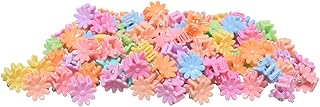 مجموعة مشابك شعر بلاستيكية للبنات من داهبن، 50 قطعة - متعددة الالوان - 2019