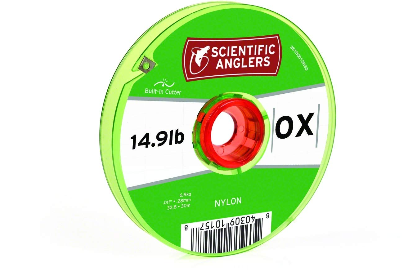Scientific Anglers Nylon Interlocking Tippet Spool with Cutter, Clear, 6X - 30 m