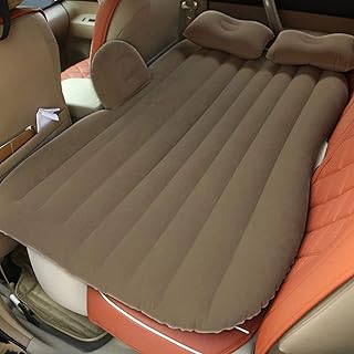 AllExtreme EXUCMG1 Multifunctional Inflatable Car Bed Mattress Universal Car Back Seat Travel Air Inflation with Two Air P...