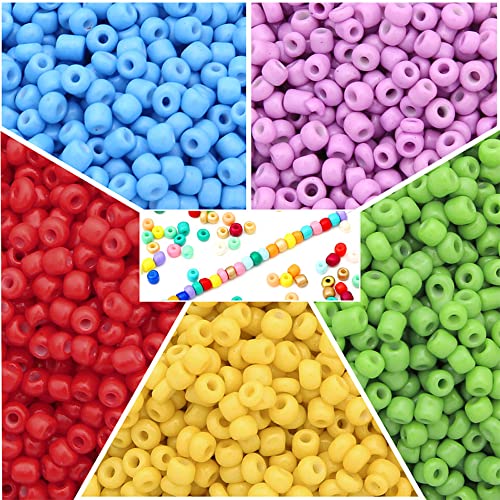Pack of 1000 3 mm Round Glass Beads, Mini Glass Seed Beads, Handmade Glass Seed Beads, Scattered Beads - Image 2