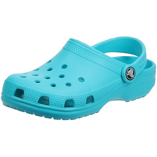 Crocs unisex adult Men's and Women's Classic (Retired Colors) Clog, Digital Aqua, 8 Women 6 Men US