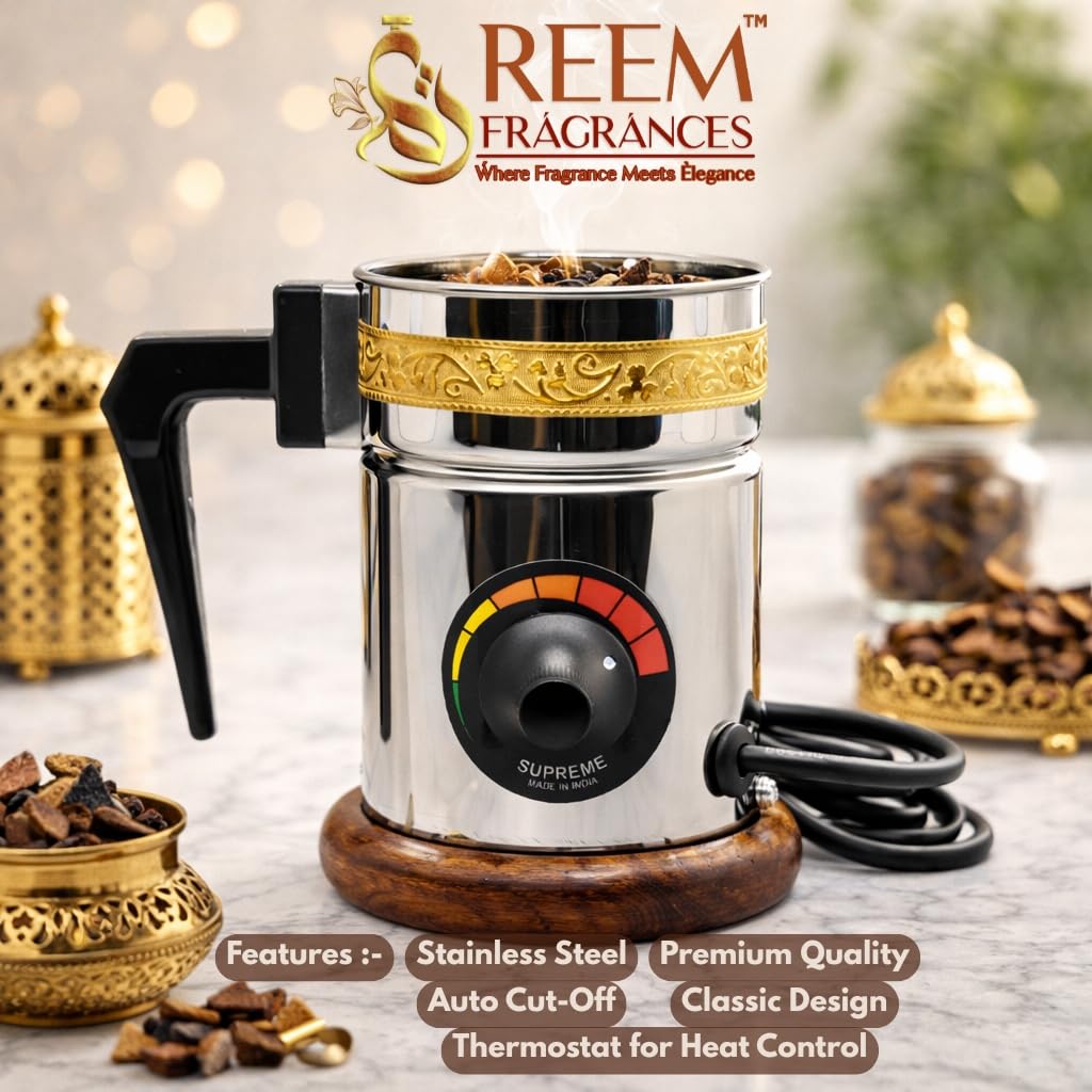 Reem Fragrances Automatic Electric Bakhoor & Incense Burner