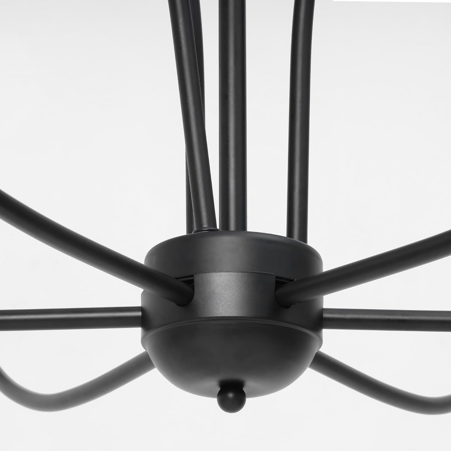 Black Farmhouse Chandelier, 9-Light 2-Tier Large Modern Candlestick Chandeliers Light Fixtures for Dining Room Living Room High Ceilings Staircase, 39.4'' in Dia