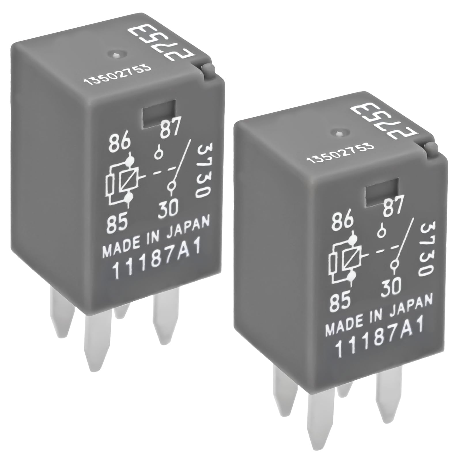 13502753 2753 Automotive Relays (Pack of 2) – 12VDC 20A 4-Pin Mini Micro Multi-Purpose Relays for Chevy Cadillac Seville, SLS, SRX, CTS, ATS-image-39