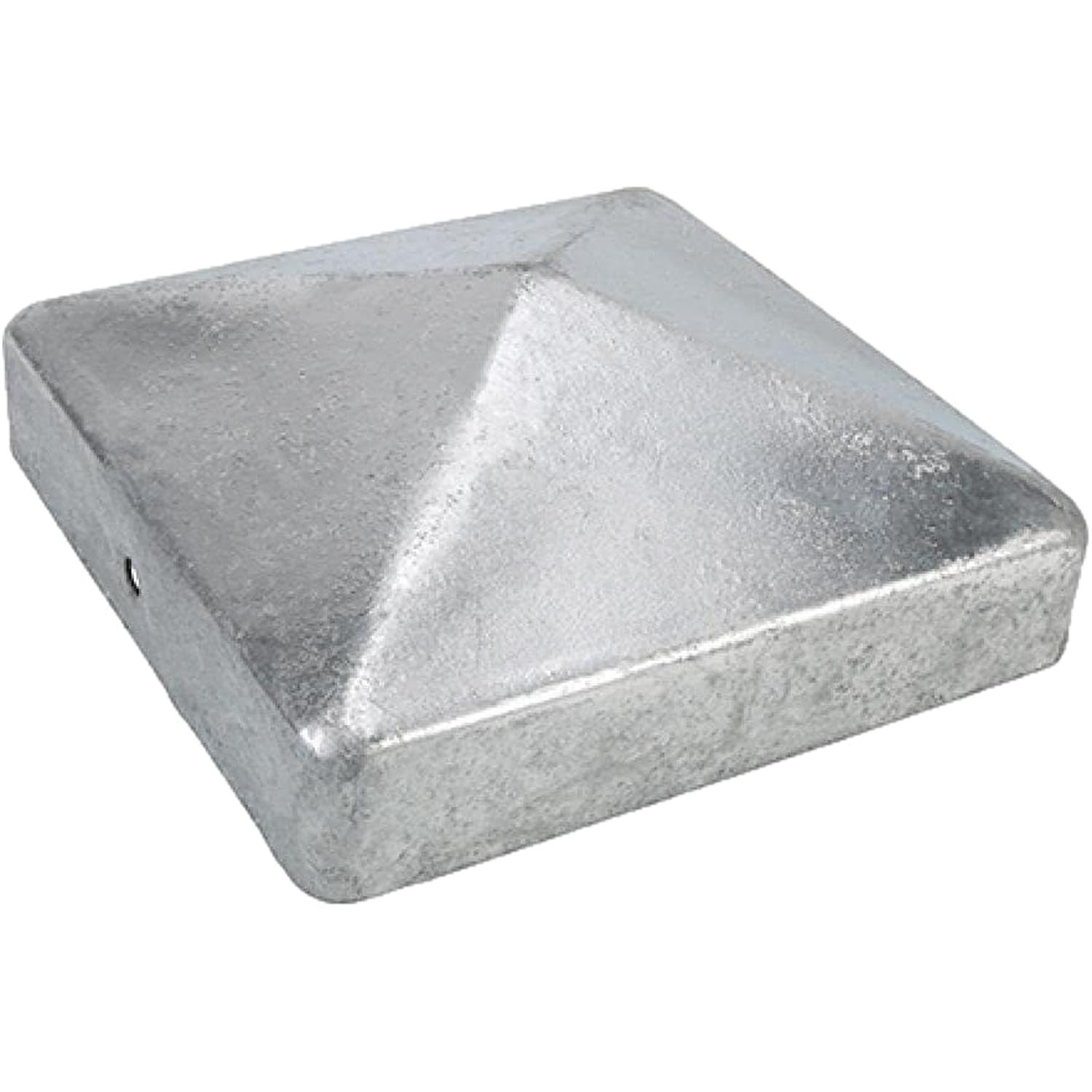 Falcon Workshop Supplies Ltd 8 X 100Mm X 100Mm (4" X 4") Metal Pyramid Galvanised Fence Post Caps