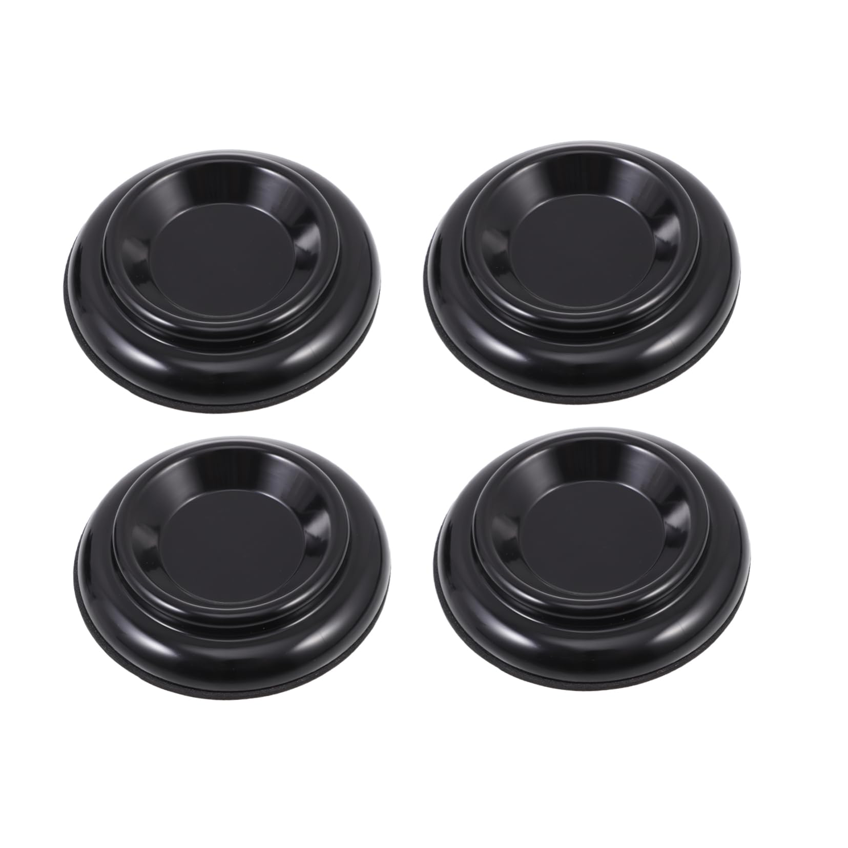 Hemoton 4pcs Piano Non Slip Foot Pad Mats Black Grand Piano Mats Anti-vibration Pads Caster